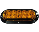 TowMate Oval Stop / Tail / Turn Amber LED 6in